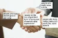We are good, WHOLESOME enjoyers of violent history here!