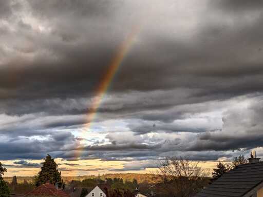 Regenbogen am Ostermontag