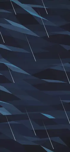 Blue Geometry With "Rain"