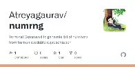 GitHub - Atreyagaurav/numrng: Terminal Command to generate list of numbers from human-readable representation