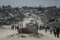 Palestinians are seen returning to their homes and communities following the withdrawal of Israeli forces from the area, cautiously resuming life amid ongoing tensions and destruction in Gaza City, Gaza, on June 04, 2025.