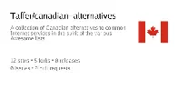 Canadian Alternatives: A collection of Canadian alternatives to common Internet services in the spirit of the various Awesome lists.