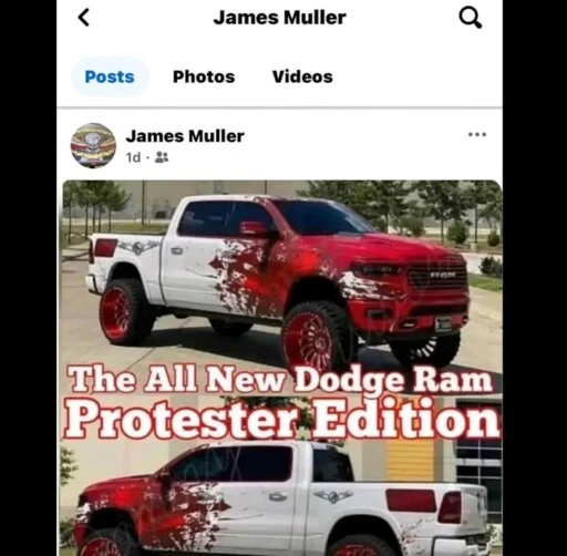 Central Pa. sheriff criticized over Facebook meme showing blood-covered ‘Protester Edition’ truck