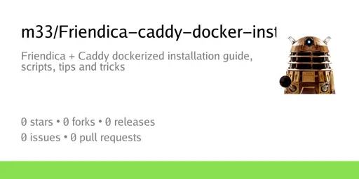 Friendica-caddy-docker-install