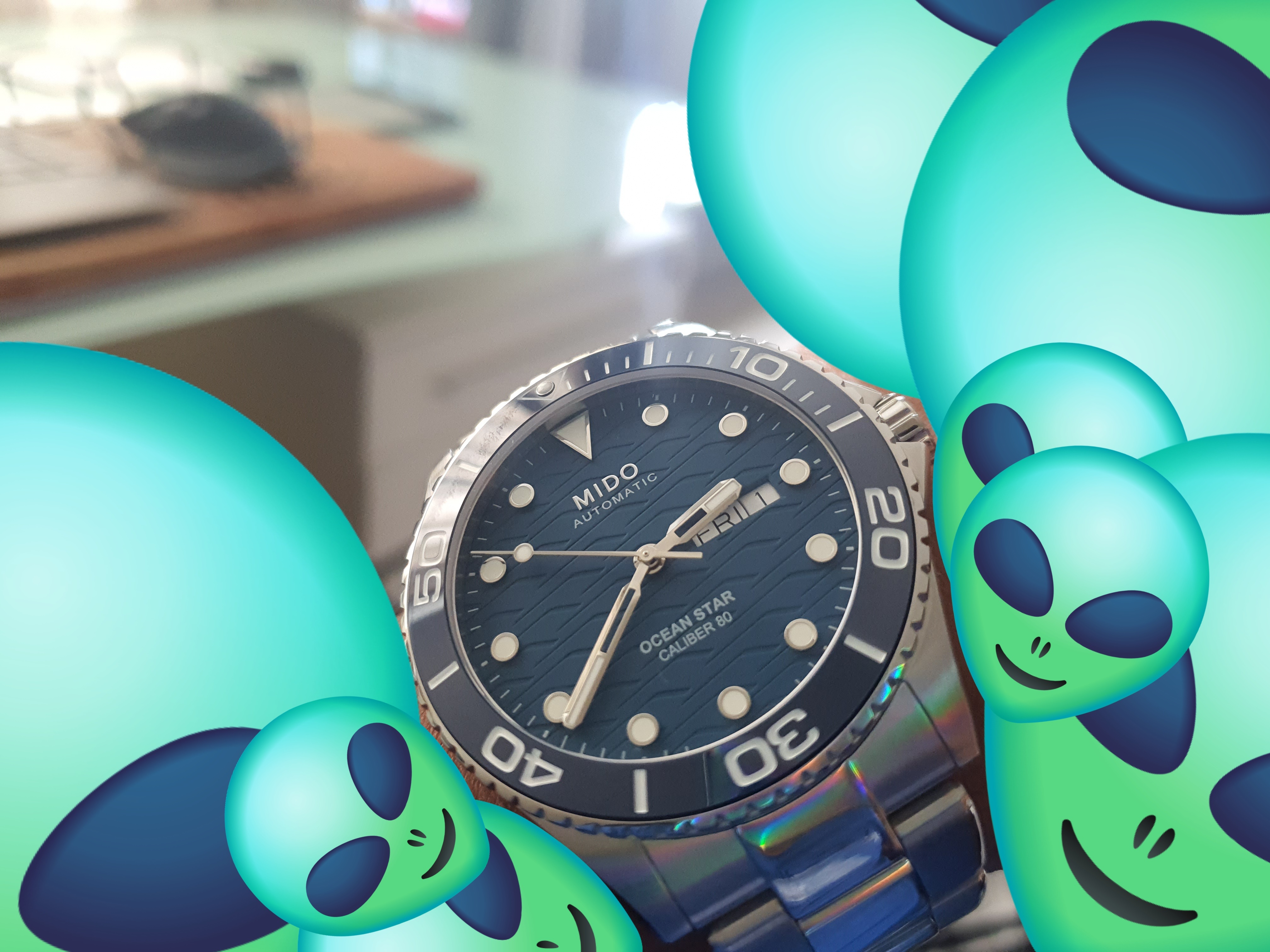 Picture showing Mido Ocean Star Ceramic 