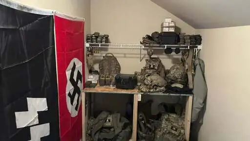 FBI discovers cache of guns, armor and Nazi paraphernalia while raiding home in Washington state
