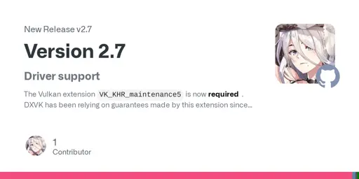 Release Version 2.7 · doitsujin/dxvk