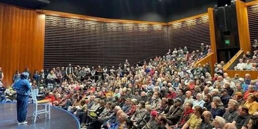 Massive turnout at Democratic lawmakers’ town halls as Republicans hide from voters