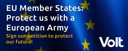 EU Member States: protect us with a European army! Sign the petition!