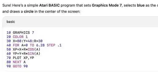 I tried Vibe coding in BASIC and it didn't go well