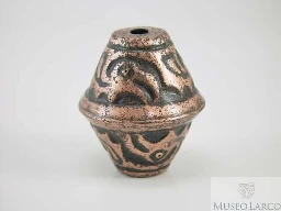 Mochica copper necklace bead, modern-day Peru, 3rd-6th century AD