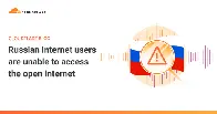 Russian Internet users are unable to access the open Internet
