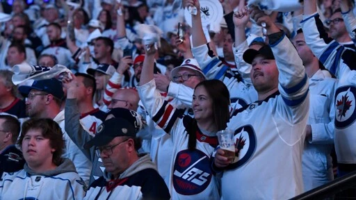 Jets fans chant 'should have kicked it' after goal called back in Game 5